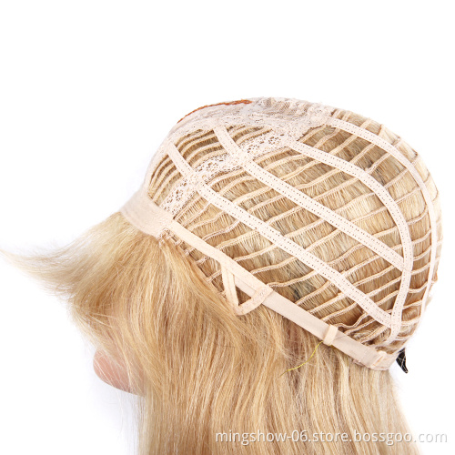 613 Honey Blonde Color Remy Brazilian Straight Human Hair Wig 24 inch For Black Women
